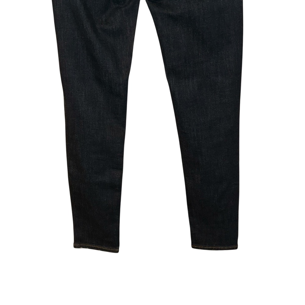 Hudson Barbara Super Skinny Jeans Women's Size 27 Dark Wash Distressed - Picture 6 of 11